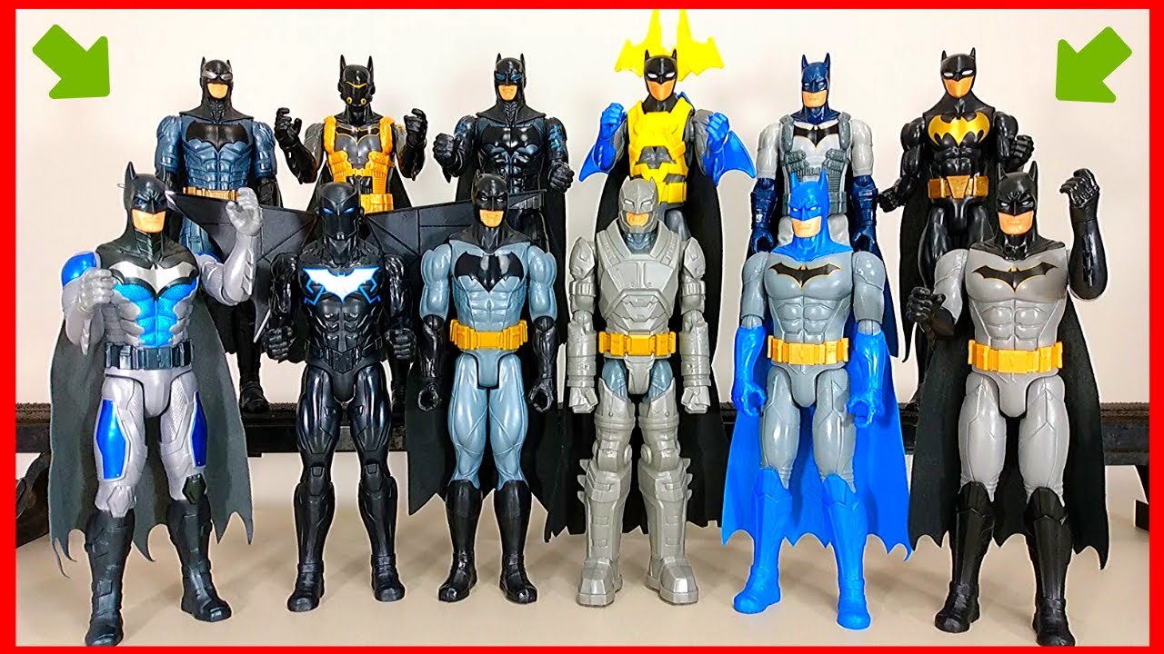 12 Bonecos Batman Liga da Justiça, Batman vs Superman e Batman Missions - Coleção DC Justice League