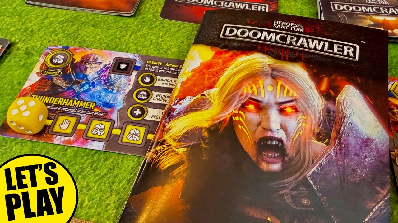 Heroes of the Sanctum DOOMCRAWLER Solo Playthrough  |  Firetap Games