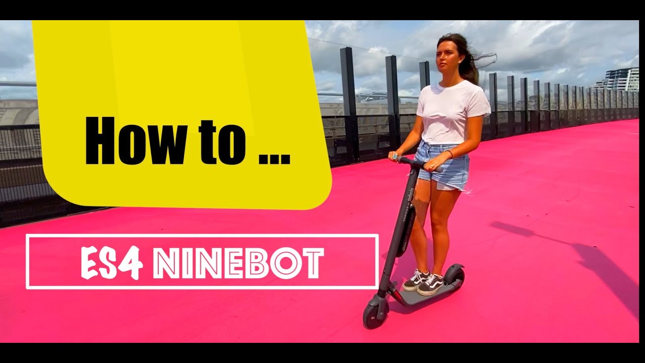 How to Ride Segway Ninebot ES4 scooter 2020