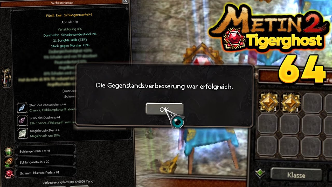 Metin2 Tigerghost [64] - NEUE Autojagd-R&uuml;ssi, Exze Granat & Kisten &ouml;ffnen!