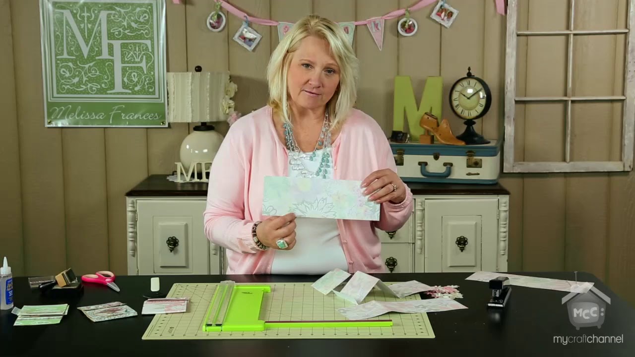 Matchbook mini album with ONE SHEET of paper with Melissa Frances