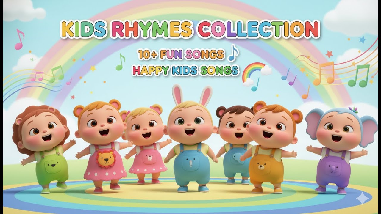Kids Rhymes Collection 🎶 | 3D Animated Nursery Songs for Toddlers & Preschool Kids 
