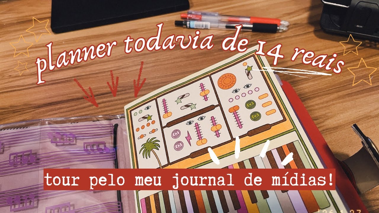 tour pelo meu media journal | planner da todavia