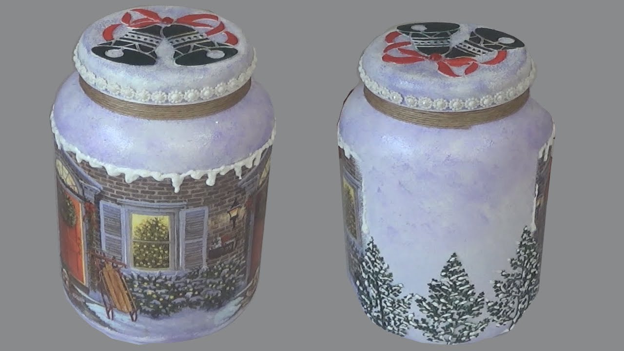 POTE DE VIDRO NATALINO