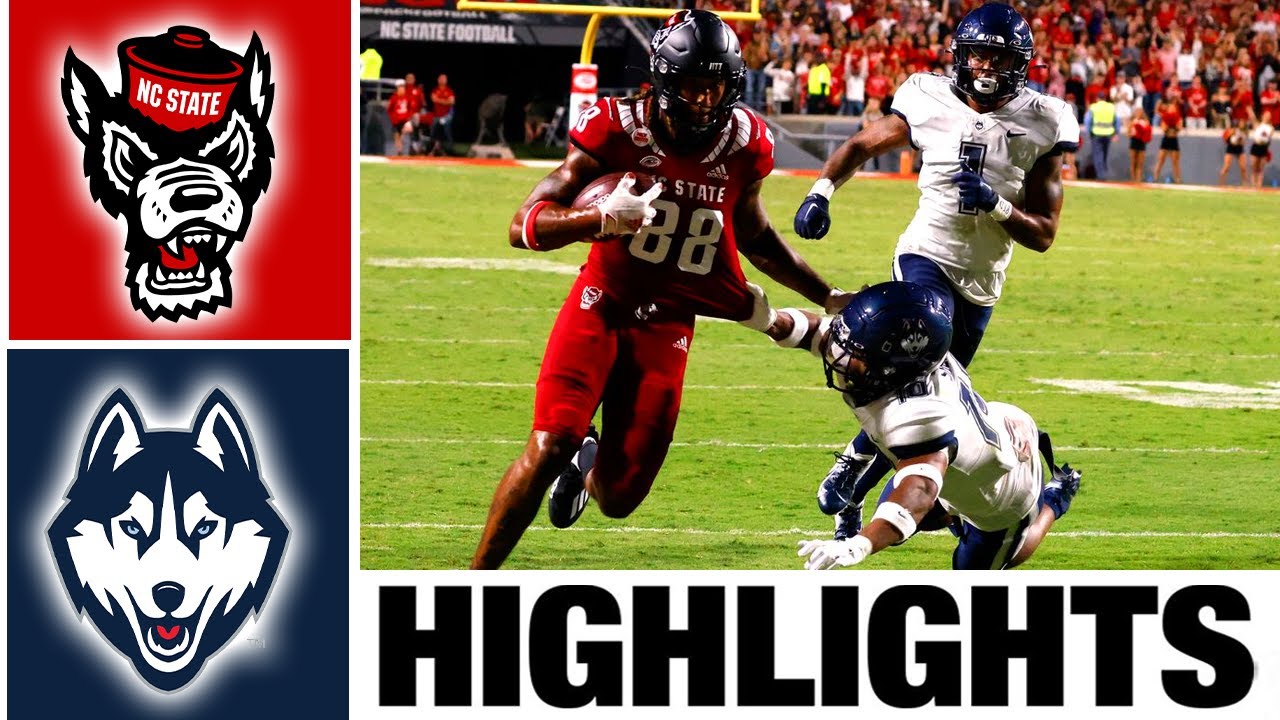 NC State vs UConn Highlights | NCAA College Football Week 1 | 2023 College Football Highlights