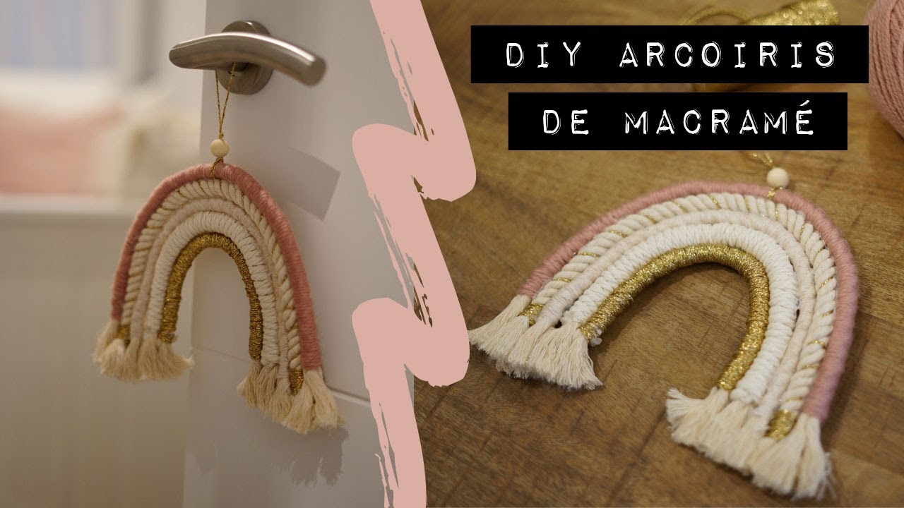 Arcoíris Macramé paso a paso 🌈 | Macrame Rainbow Wall Decor DIY