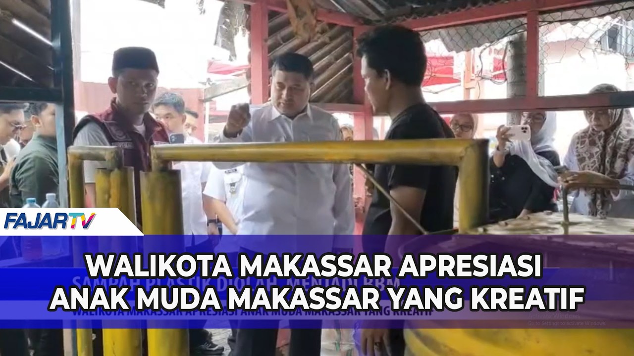 WALIKOTA MAKASSAR APRESIASI ANAK MUDA MAKASSAR YANG KREATIF