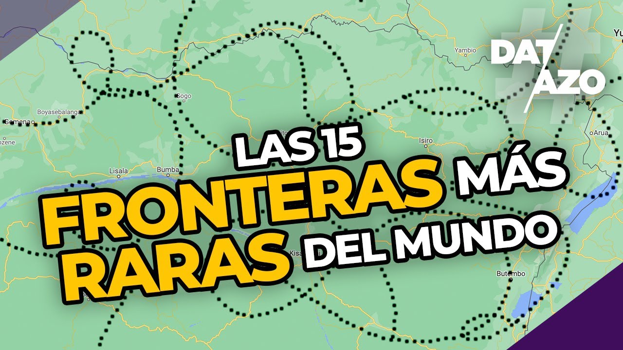 😱 Las 15 FRONTERAS MÁS RARAS y curiosas del mundo | ·DATAZO