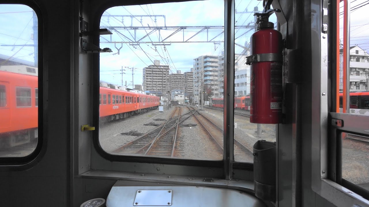 [音鉄][前面展望]SIVが爆音の727〈伊予鉄700系 767F 郊外電車 横河原線 高浜線〉