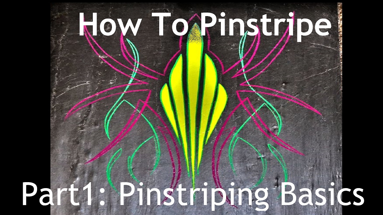 Cambridge Pinstriping, Tutorial - Part 1, the basics of pinstriping. How to pinstripe.