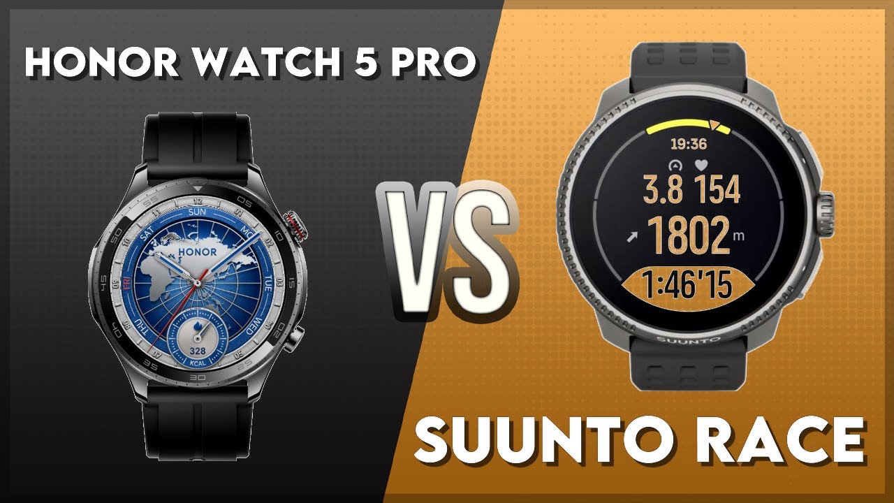 Сравнение Honor Watch 5 Pro и Suunto Race