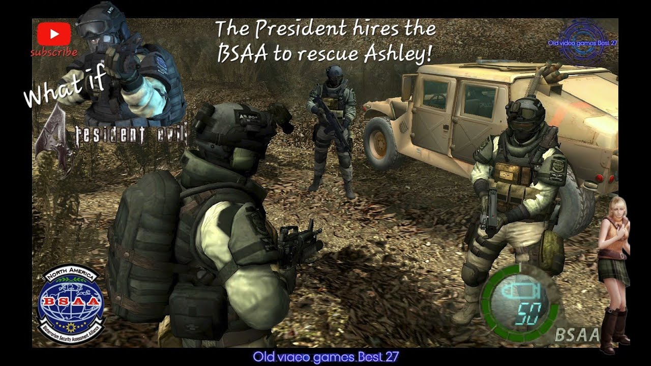 Resident Evil 4 BSAA Team goes to save Ashley! President decided to hire BSAA to save his daughter!
