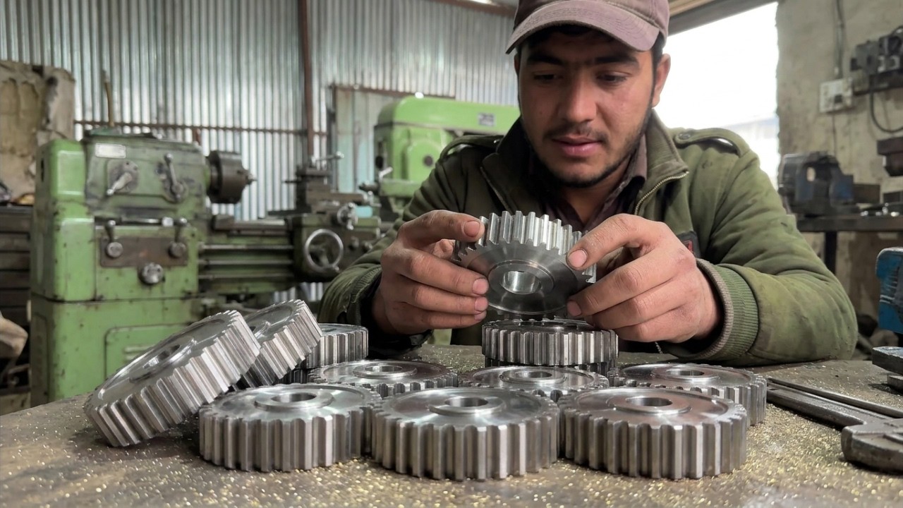 The Art of the Lathe: Crafting a Triple Gear Set
