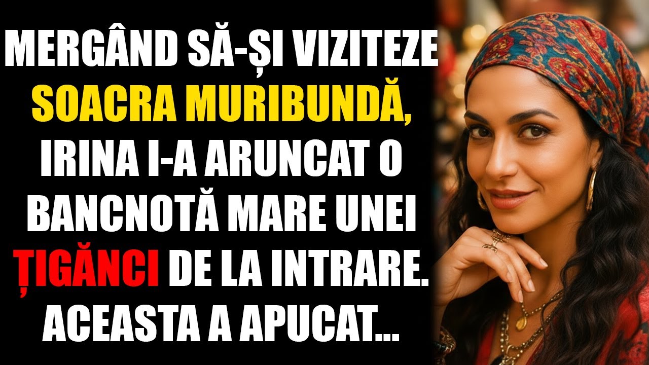 Mergând să-și viziteze soacra muribundă, Irina i-a aruncat o bancnotă mare unei țigănci de la