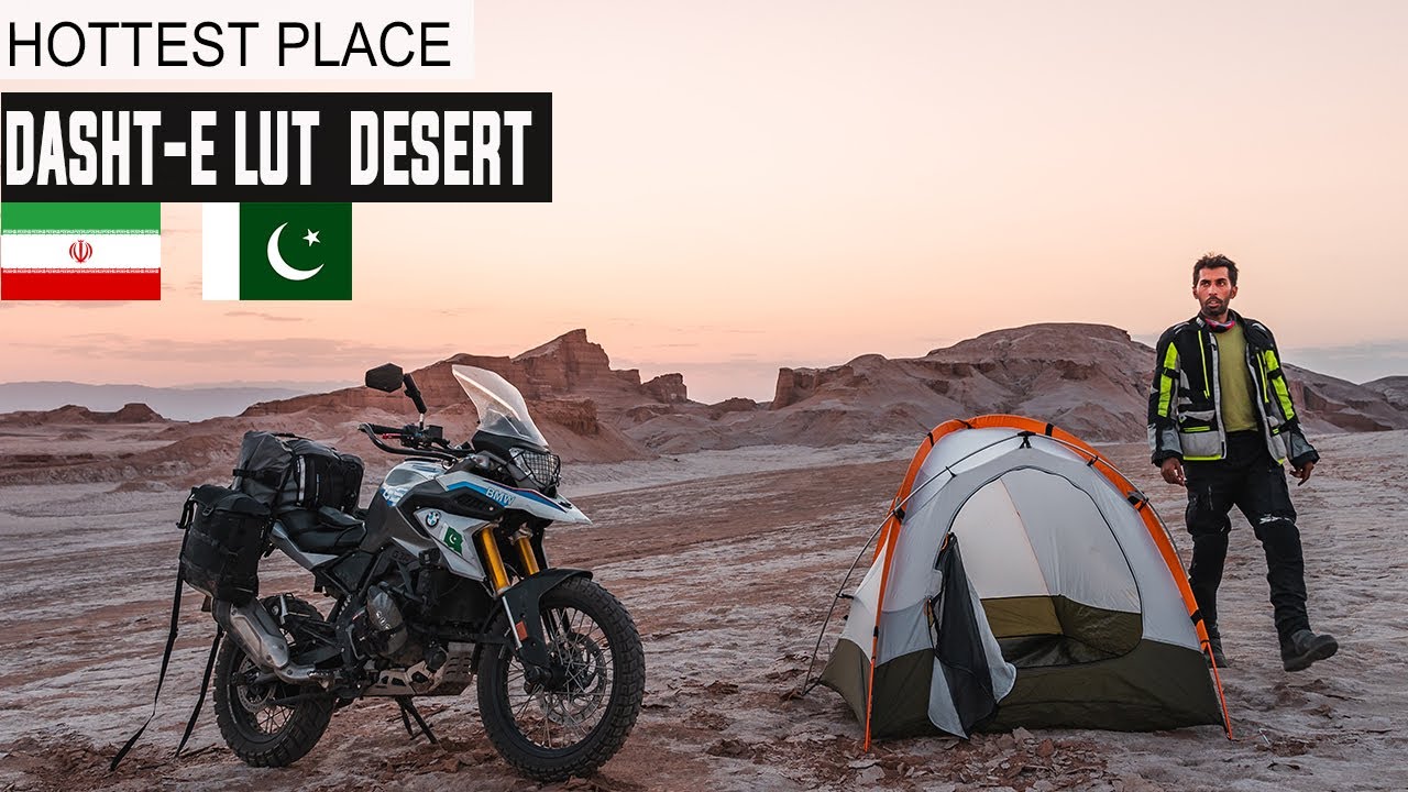 DANGEROUS Solo Camping Experience in the DESERT OF IRAN Ep. 48 | Motorcycle Tour Germany to Pakistan