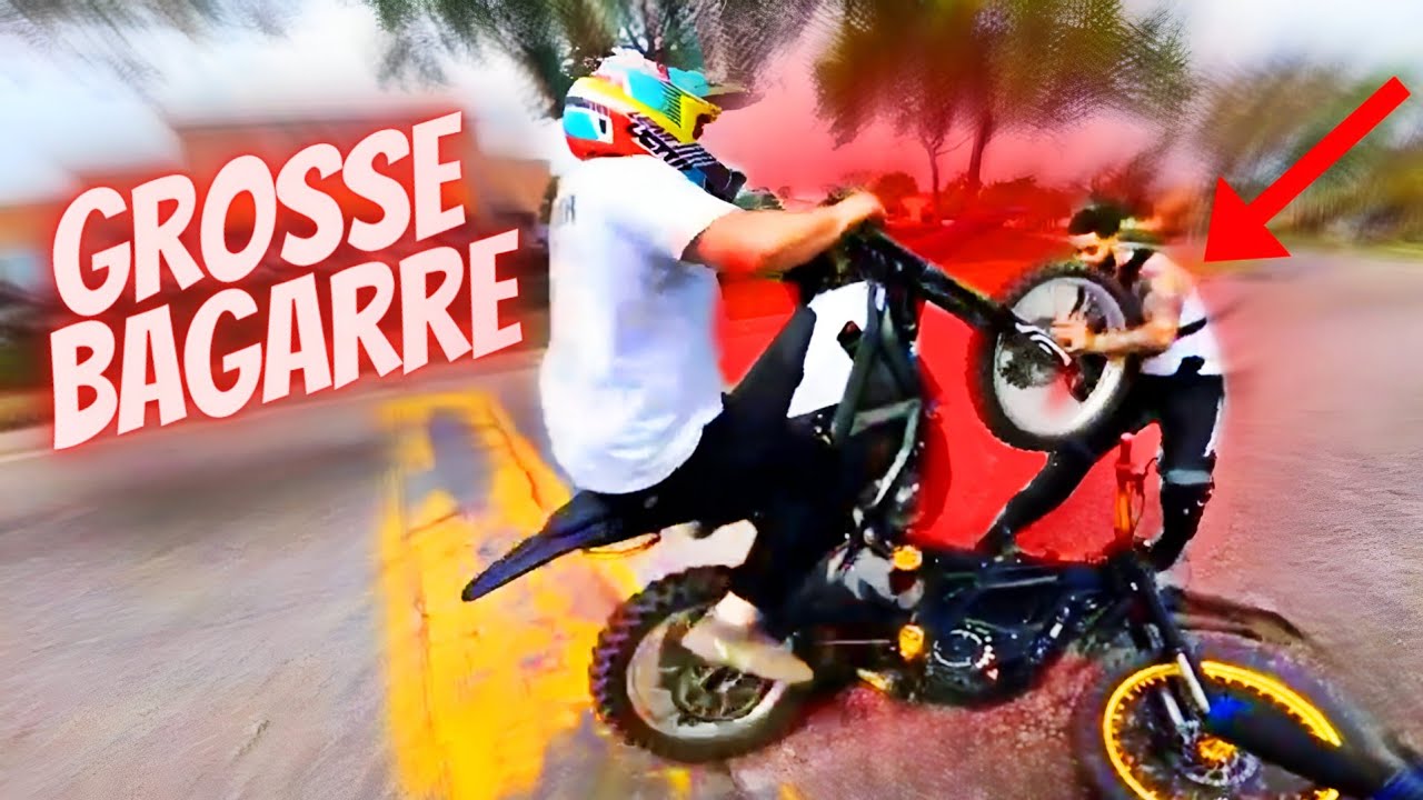 GROSSE B@GARRE AVEC UN MOTARD🥊😡!! IL SE MANGE DES GROSSES PATATES💥 !! - MOTARD vs GENDARME