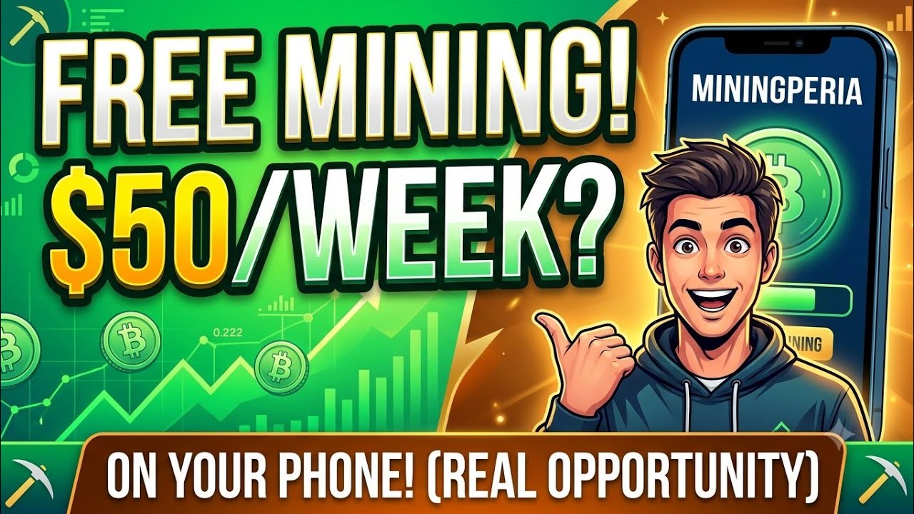 Earn $50/Week? FREE Crypto Mobile Mining App (MiningPeria Tutorial)
