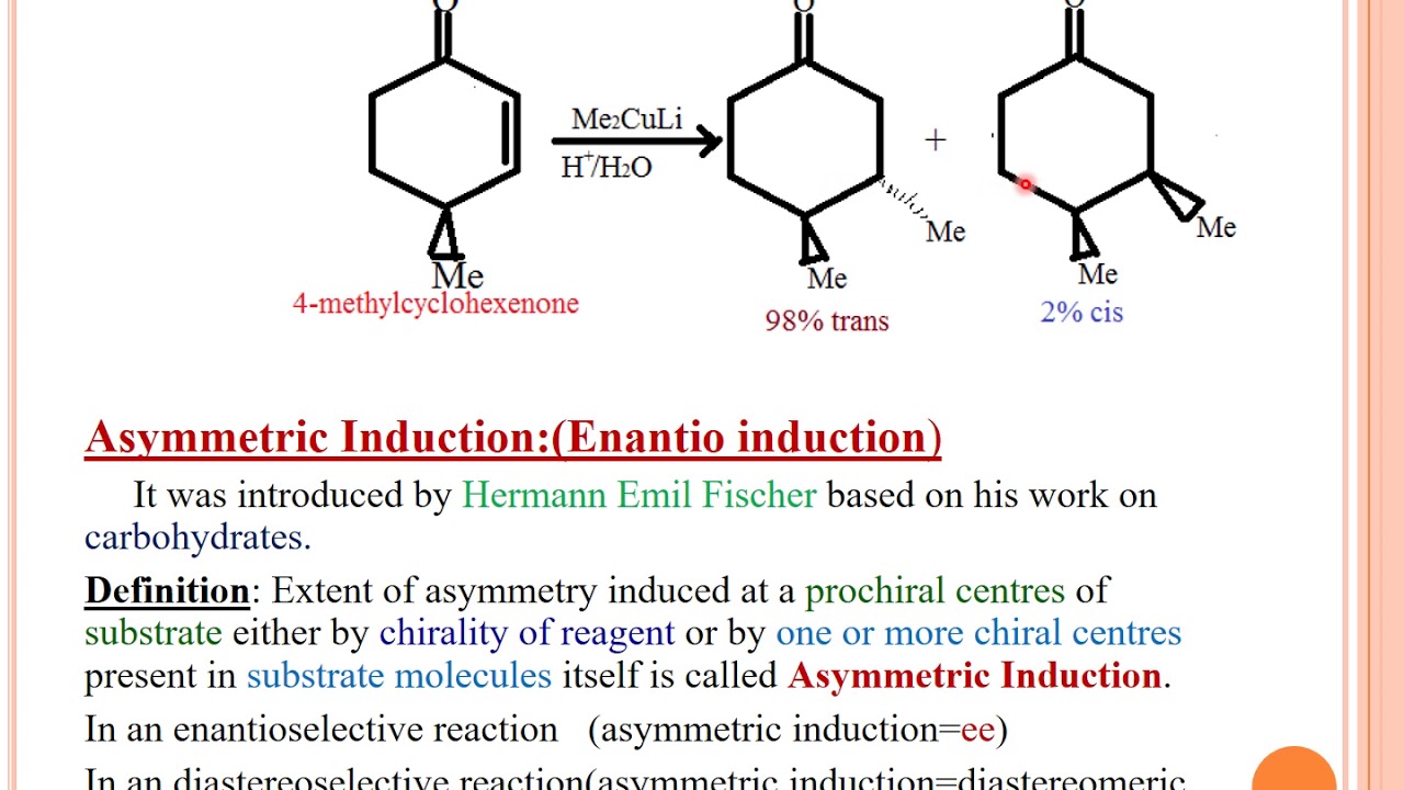 Asymmetric Synthesis  II( M.Sc.,)