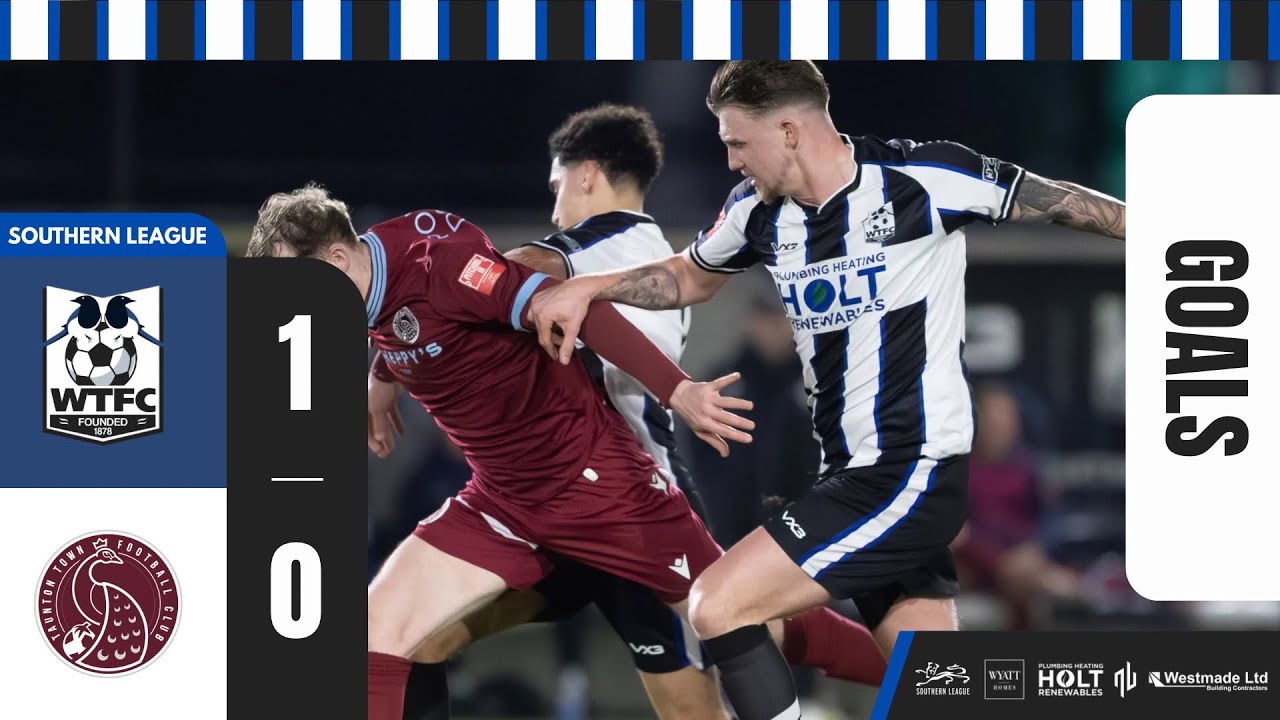 GOALS: Wimborne Town 1-0 Taunton Town | Southern League Premier South