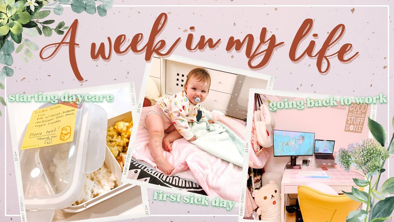 Second week of daycare (hoikuen), making lunches, first time getting sick | Mom in Japan Vlog