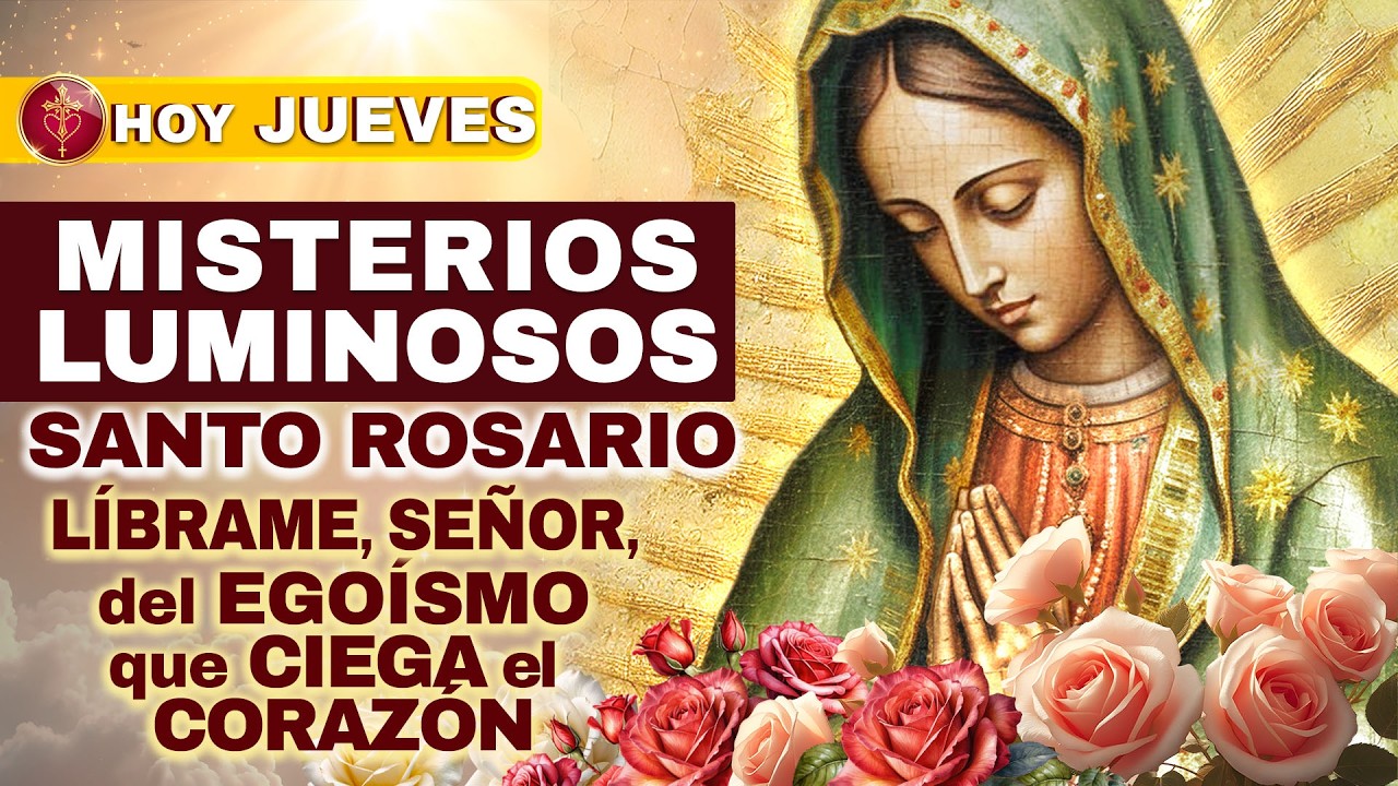 Santo Rosario HOY Jue 05 Mar 2026 ✨ (Luminosos) — El rico y Lázaro | Líbrame de la indiferencia