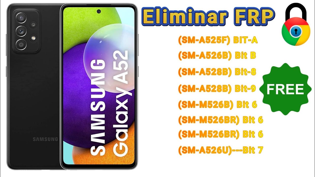 Eliminar Cuenta Google Samsung A52 | A52 5G | A52s 5G | M52s 5G