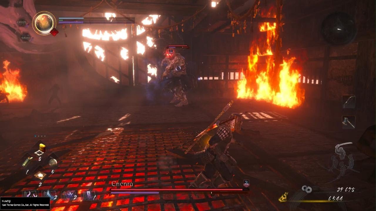 Nioh 2 Remastered_Enenra boss fight cheese method easy method
