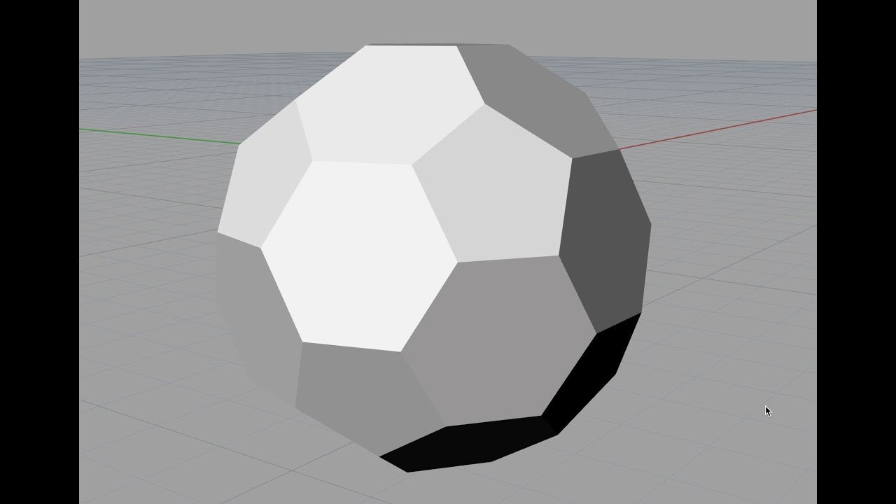 Rhino Activity-04: Truncated Icosahedron, Buckyball, Football pattern