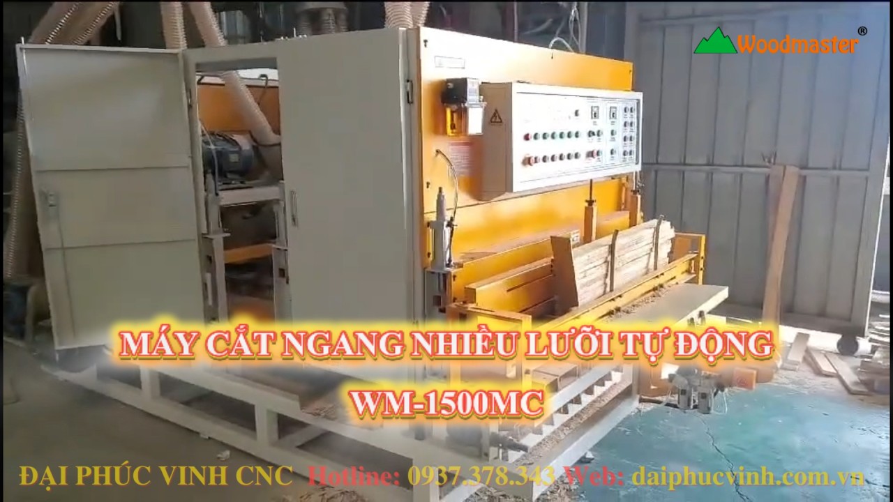 Máy cắt đoạn ngang nhiều lưỡi cho dây chuyền bào 4 mặt Woodmaster WM-1500MC