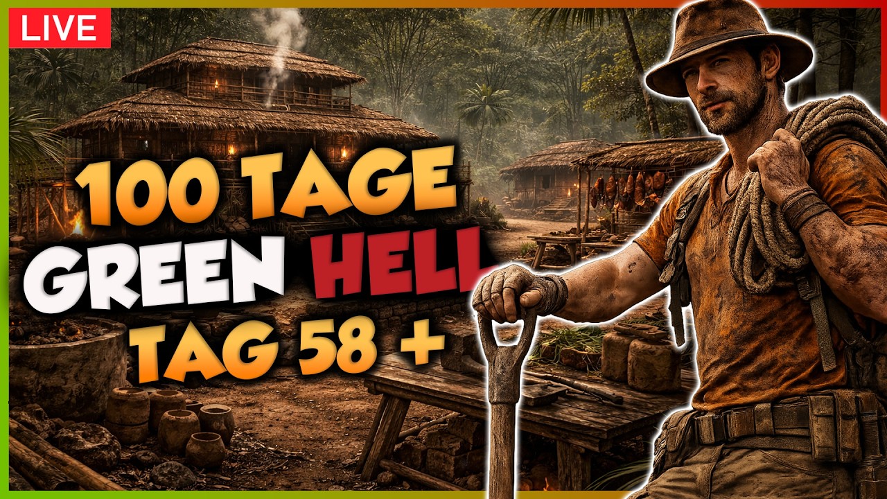 GREEN HELL – Tag 58: Der große Ausbau! 🔥 Wird diese Basis mein Rettungsanker? | 100 Tage Challenge