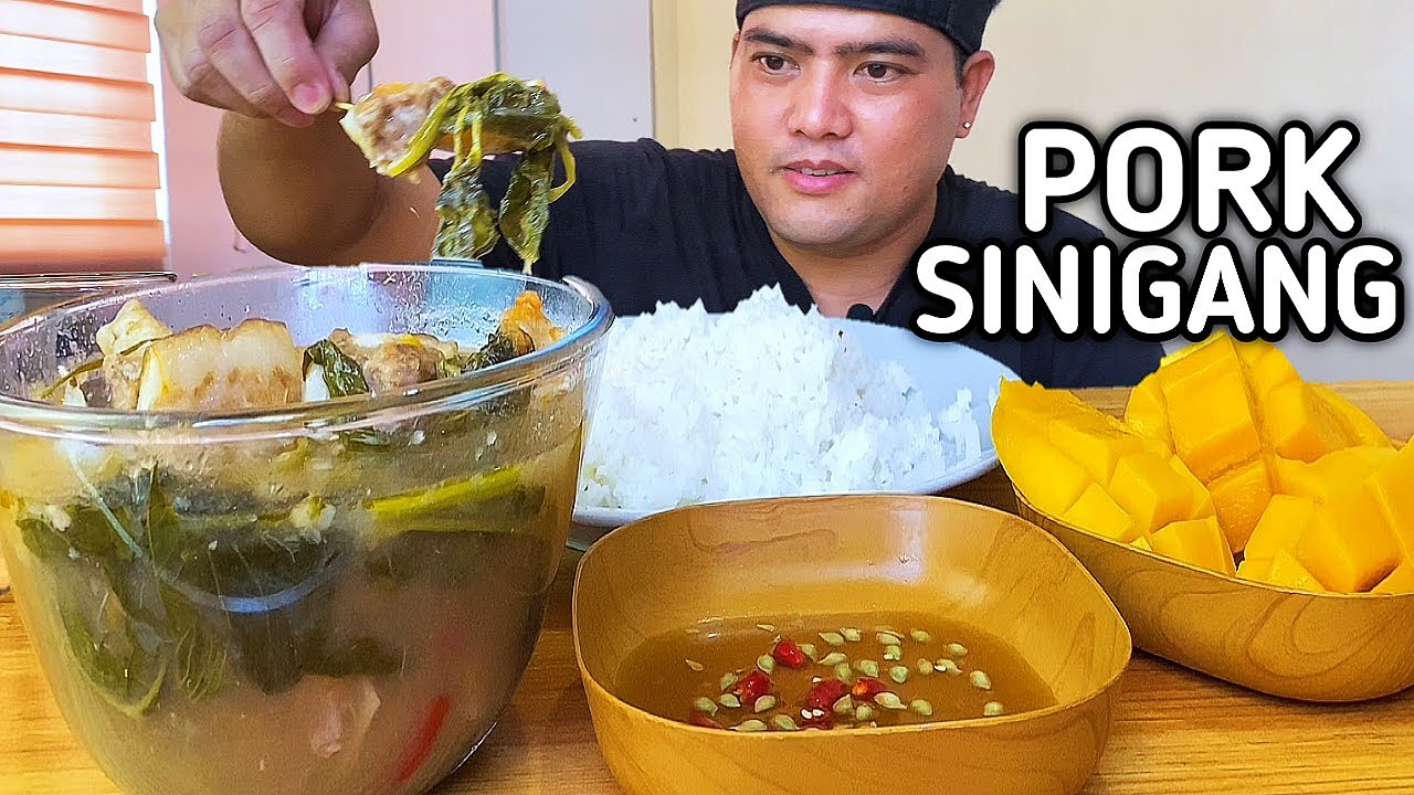 SINIGANG NA BABOY | PORK SINIGANG MUKBANG | FILIPINO FOOD | MUKBANG PHILIPPINES
