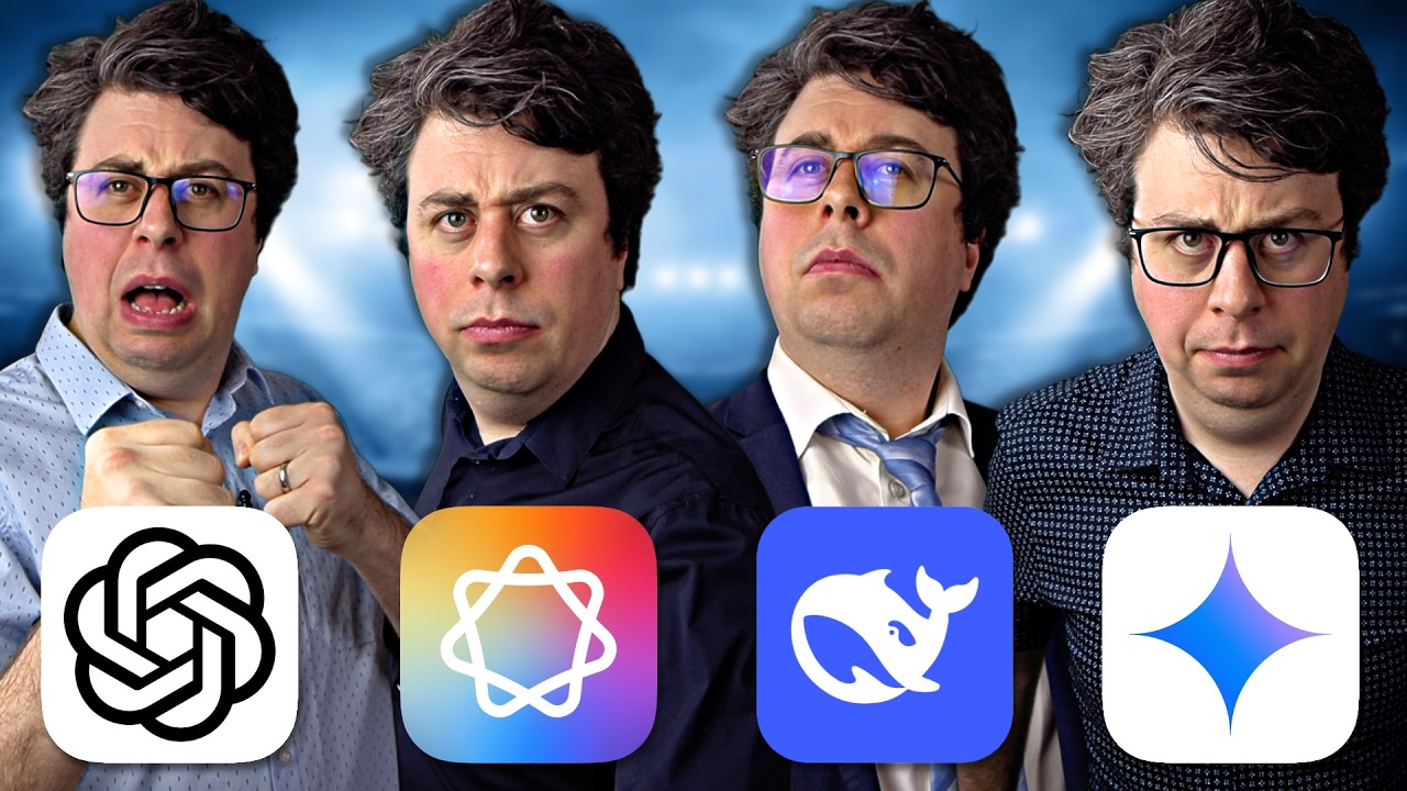 ChatGPT vs Apple vs DeepSeek vs Gemini - PARODY