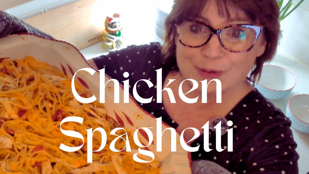 Easy Dinner Chicken spaghetti Casserole