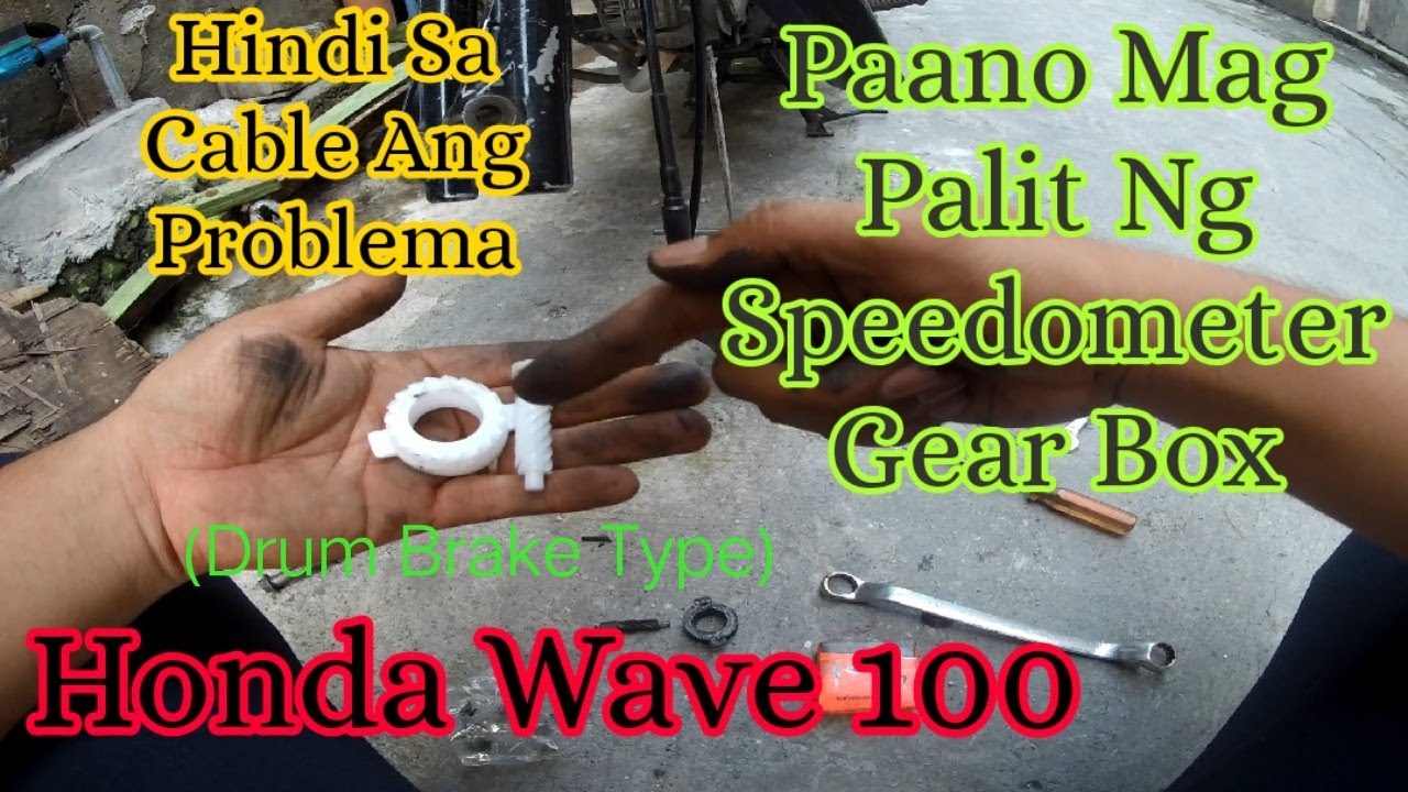 HOW TO REPLACE SPEEDOMETER GEAR BOX | Honda Wave 100 Drum Type