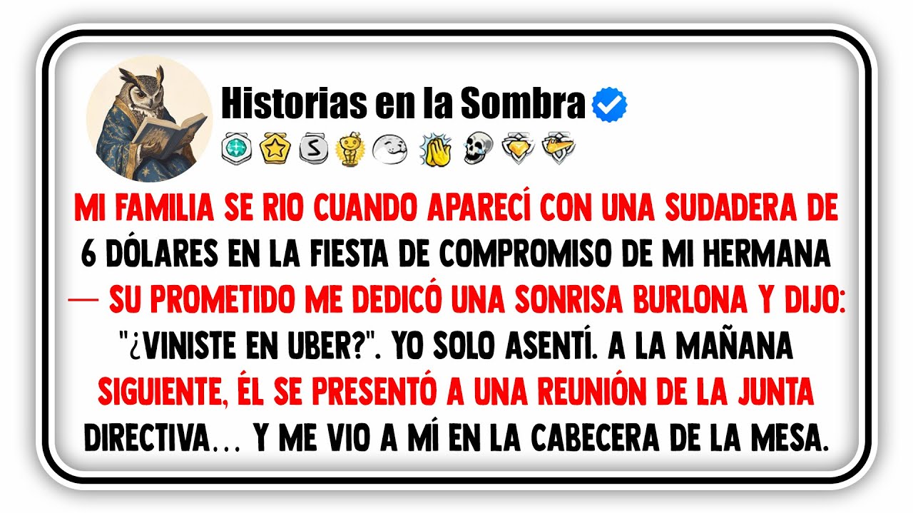 Mi familia se rio cuando aparecí con una sudadera de 6 dólares en la fiesta de compromiso de mi...
