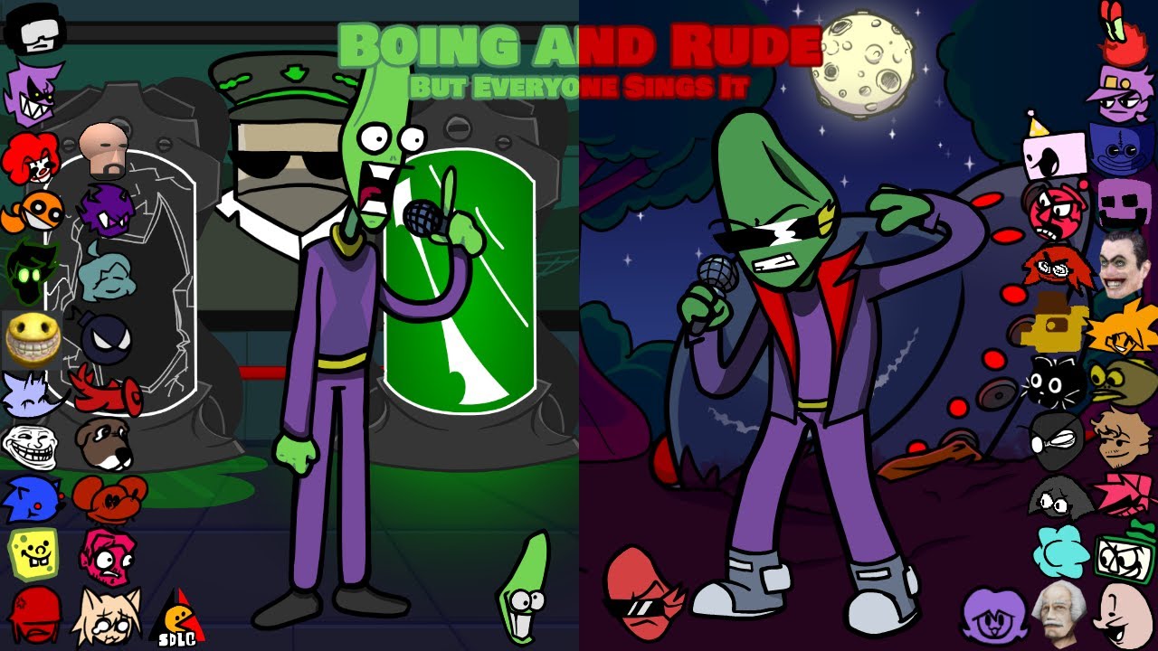 BOING and RUDE but everyone sings it ! - FNF Martian Mixtape BETADCIU