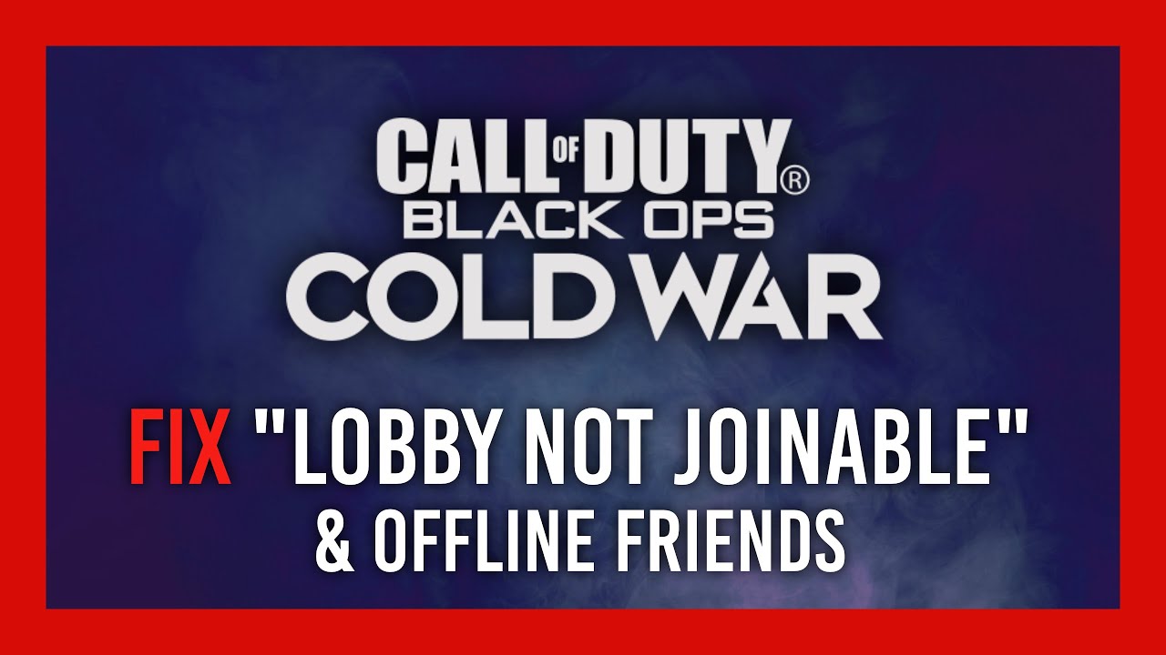 Fix Unable to join | Offline friends | Missing Invite Button | Black Ops: Cold War