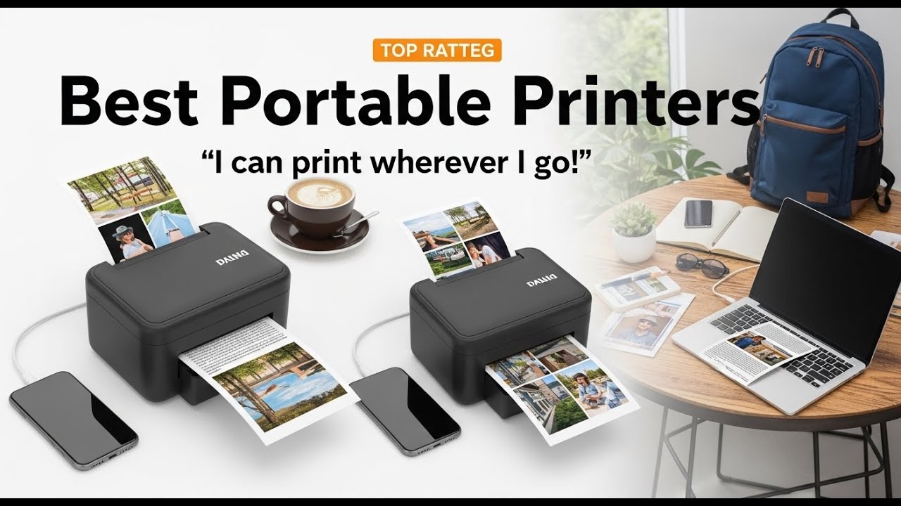 TOP 5 Best Portable Printers 2026 | These Portable Printers Make Printing On-The-Go Effortless