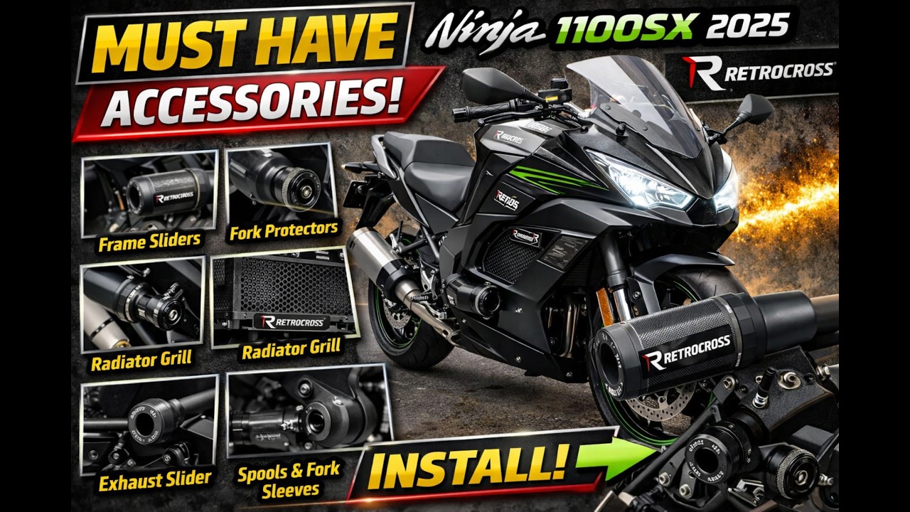 Ninja 1100SX MUST-HAVE Accessories 🔥 | Protect Your Superbike (Kawasaki Authorized Install)
