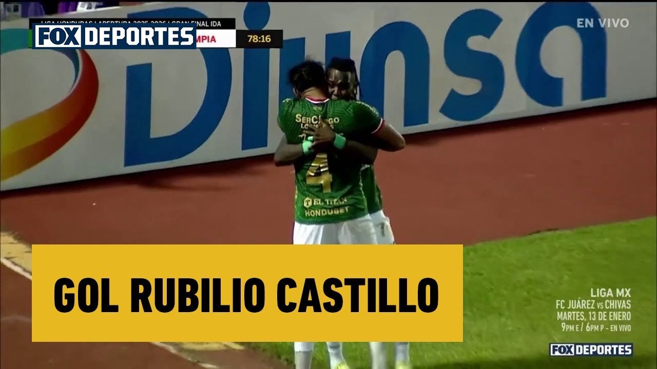 🦖 GOL Rubilio Castillo | Marath&oacute;n 2-2 Olimpia | Final Ida | Apertura 2025 | Liga de Honduras
