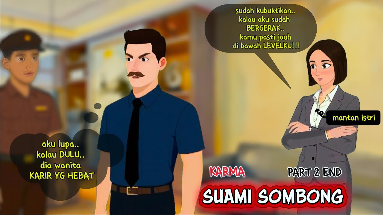 KARMA SUAMI SOMBONG,HANCUR SETELAH CERAI!!! || ANIMASI DRAMA #animasi #dramatoonanimasi