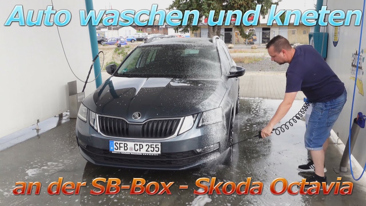Autolack kneten an der SB-Box? Auto waschen Skoda Octavia und wir testen Knetwerkzeuge für Euch