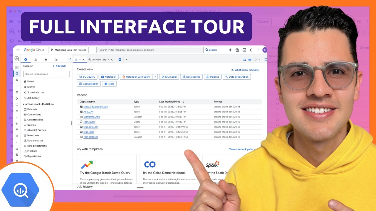 🚀 Google BigQuery Studio: полный обзор интерфейса для маркетологов