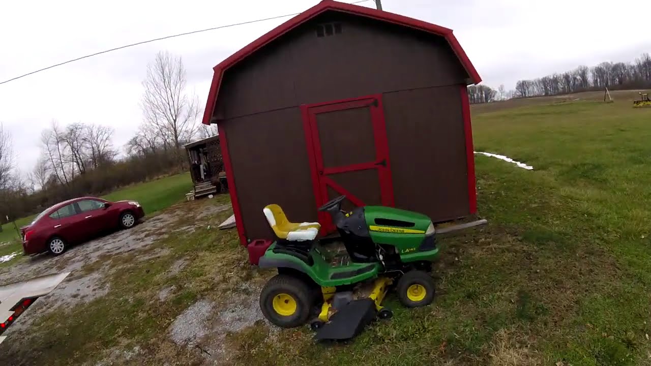 Shed repo with a motorcycle inside,, Just doing my job. #13