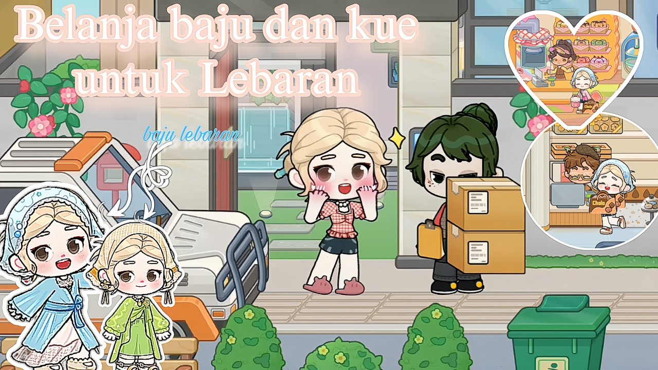 Belanja baju dan kue untuk Lebaran 💖😆 - Game world 