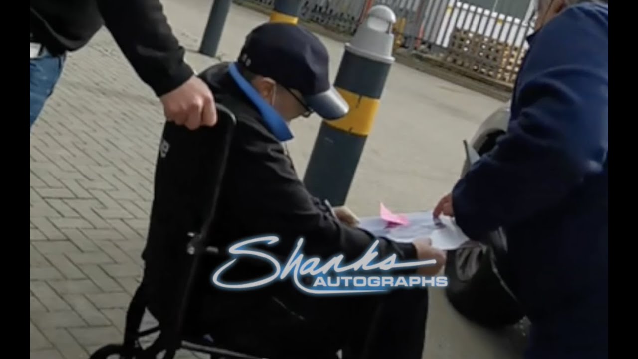Phil Collins Signing Autographs at Genesis London Rehearsals