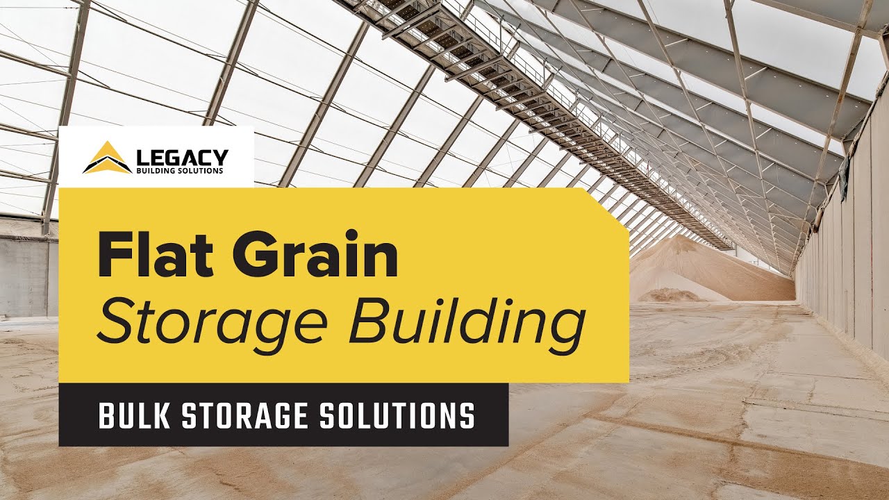 Check out this HUGE Flat Grain Storage Building at Port Milwaukee