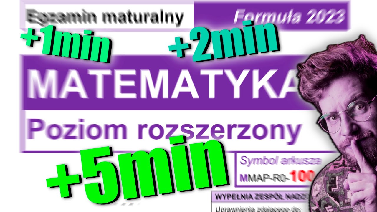 Jak zyskać DODATKOWY CZAS na MATURZE ROZSZERZONEJ z matematyki❓(REUPLOUD)