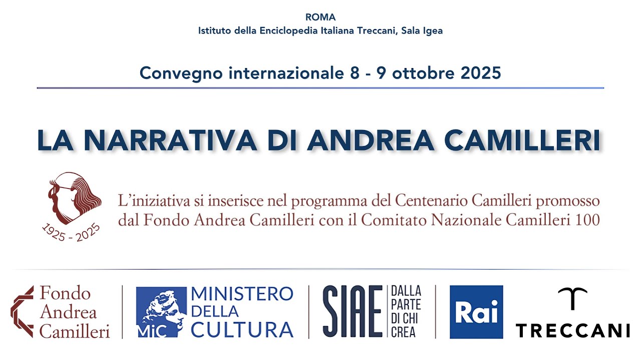La narrativa di Camilleri - 9 ottobre