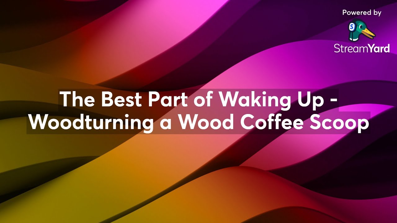 The Best Part of Waking Up - Woodturning a Wood Coffee Scoop